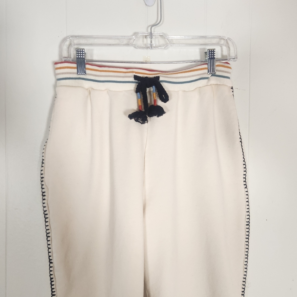 Spiritual Gangster Hudson Cream And Multi-color Jogger Sweatpants Size Small - Picture 6 of 16